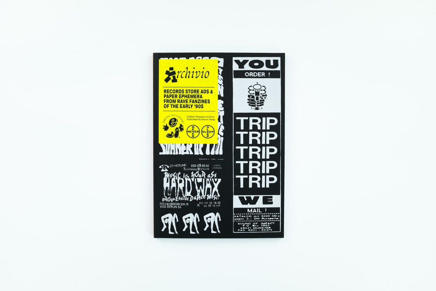 ARCHIVIO#1 – Records store ads and paper ephemera from Rave fanzines of the early 90s