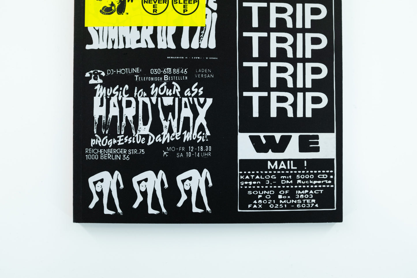 ARCHIVIO#1 – Records store ads and paper ephemera from Rave fanzines of the early 90s